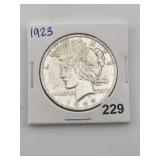 1923 Peace Silver Dollar Coin
