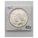 1922 Peace Silver Dollar Coin