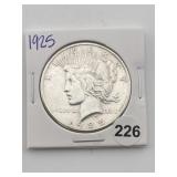 1925 Peace Silver Dollar Coin