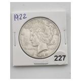 1922 Peace Silver Dollar Coin