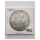 1889 O Morgan Silver Dollar Coin