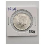 1964 Kennedy Half Dollar Silver Coin