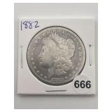 1882 Morgan Silver Dollar Coin