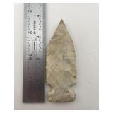 3 & 7/8" Hickory Ridge Indian Artifact Arrowhead