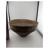Engraved Caddo Pottery Bowl Repaired