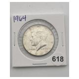 1964 Kennedy Half Dollar Silver Coin
