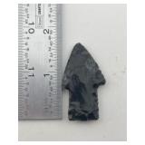 1 & 3/4" Obsidian Point Indian Artifact Arrowhead
