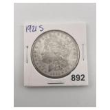 1921 S Morgan Silver Dollar Coin