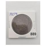 1921 S Morgan Silver Dollar Coin