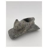 Bear Effigy Stone Pipe Indian Artifact Arrowhead