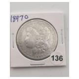 1897 O Morgan Silver Dollar Coin
