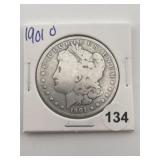 1901 O Morgan Silver Dollar Coin