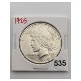 1925 Peace Silver Dollar Coin