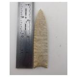3 & 3/4" Clovis very well made Indian Artifact Arr