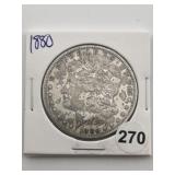 1880 Morgan Silver Dollar Coin
