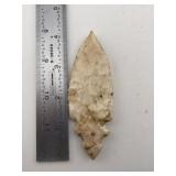 4" Double Notch Turkeytail Indian Artifact Arrowhe