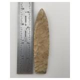 4 & 1/8" Agate Basin Indian Artifact Arrowhead