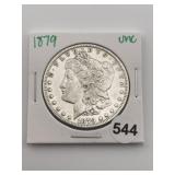1879 UNC Morgan Silver Dollar Coin