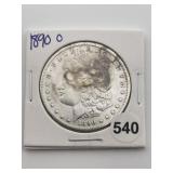 1890 O Morgan Silver Dollar Coin