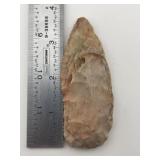 3 & 5/8" Agate Basin Indian Artifact Arrowhead