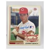 8x10" Johnny Bench Hand Signed Authentic Autograph