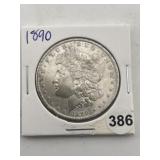 1890 Morgan Silver Dollar Coin