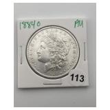 1884 O AU Morgan Silver Dollar Coin