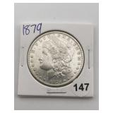 1879 Morgan Silver Dollar Coin