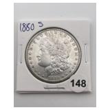 1880 S Morgan Silver Dollar Coin