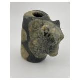 Rare Bear Effigy Bannerstone great material Indian