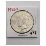 1925 S Peace Silver Dollar Coin