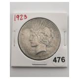 1923 Peace Silver Dollar Coin