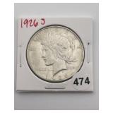 1926 S Peace Silver Dollar Coin