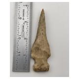 3 & 3/4" Drill Indian Artifact Arrowhead