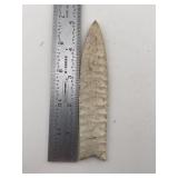5" Finely made Clovis beautiful flaking Indian Art