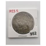 1923 S Peace Silver Dollar Coin