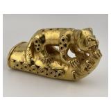 Cat Effigy Tumbaga Tairona Gold Figurine UNKNOWN M