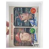 Nolan Ryan & Steve Carlton Hand Signed Authentic A