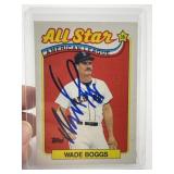 Wade Boggs Hand Signed Authentic Autograph
