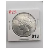 1923 Peace Silver Dollar Coin