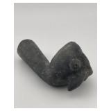 Aceptional Pottery Pipe Hoot Owl Effigy great feat