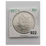 1882 O AU Morgan Silver Dollar Coin