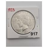 1923 Peace Silver Dollar Coin