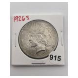 1926 S Peace Silver Dollar Coin