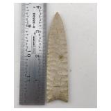 3 & 5/8" Clovis with nice flutes Indian Artifact A