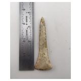3 & 1/2" Drill Indian Artifact Arrowhead