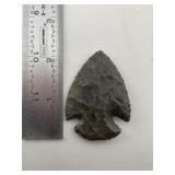 2 & 1/8" Hopewell Indian Artifact Arrowhead