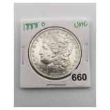 1888 O UNC Morgan Silver Dollar Coin