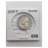 1959 D George Washington Quarter