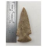 3 & 3/8" Hopewell Indian Artifact Arrowhead